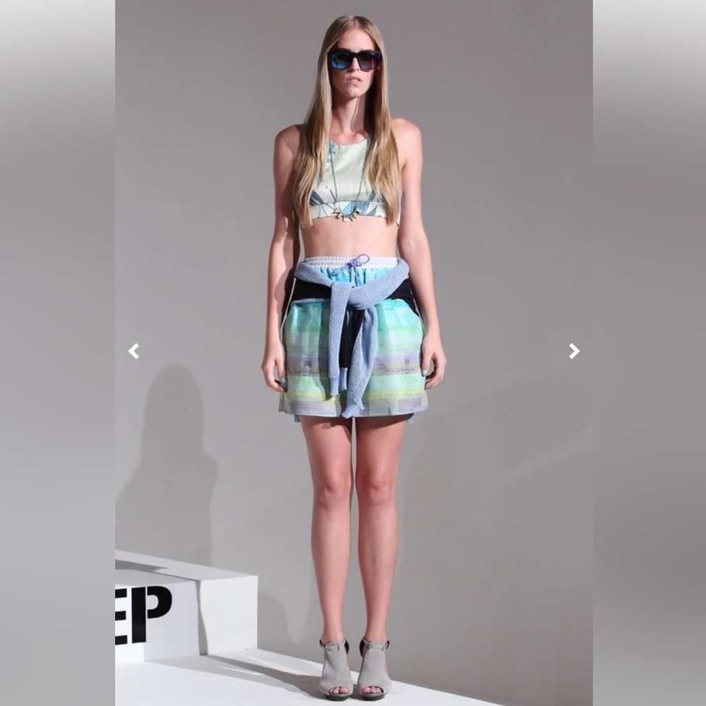Jonathan Simkhai Drawstring Mini Skirt multi - Picture 11 of 14